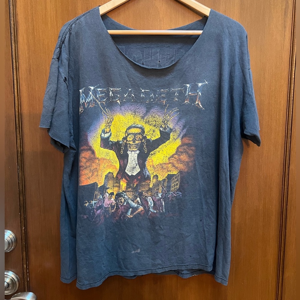 Megadeth 1992 Vintage Symphony Of Destruction Metal T-Shirt
